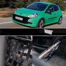 Clubsport Set - Strebe mit Netz für Renault Clio 3 RS